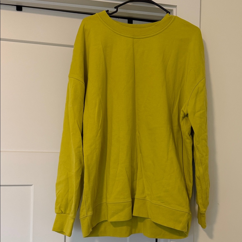 Lululemon Athletica Yellow Sweatshirt